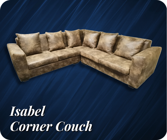 Isabel Corner Shape Couch - Loose pillows - Premium Corner Shape couch from Techra Bed Factory - Corner shape couch loose pillows - Just R 8900! Shop now at Techra Bed Factory 