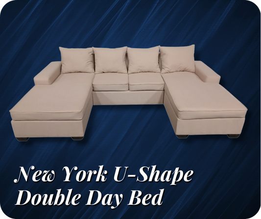 New York Double Day Bed - U Shape Couch - Premium U Shape couch from Techra Bed Factory- u shape couch - Just R 15999! Shop now at Techra Bed Factory 